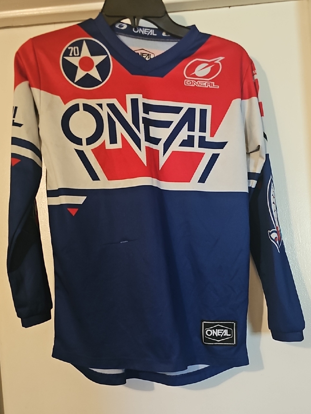 O'Neal Kids' Red, White & Navy Motocross Jersey